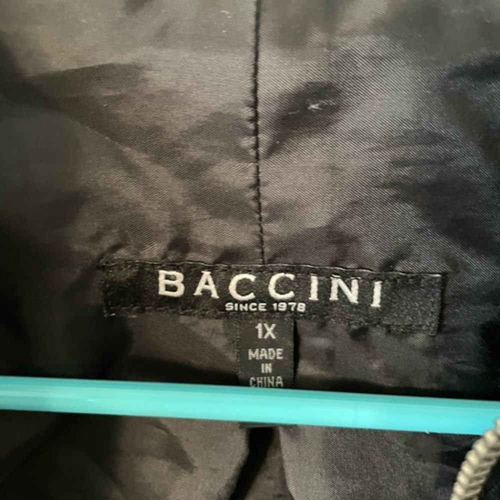 BACCINI Women Leather Jacket Size 1X - Picture 3 of 4